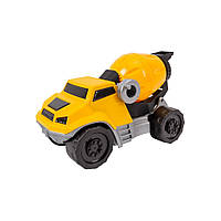 Дитяча машинка "Автоміксер" ТехноК 8522TXK 24 см Жовтий, World-of-Toys