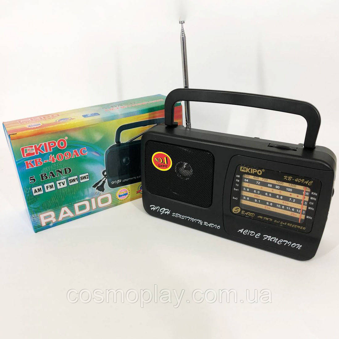 Купить Радиоприёмник Kipo Радио FM питание от батарейки R20 или от сети ...