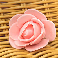 Роза латексная (фоамиран), бутон 3 см - персиковый