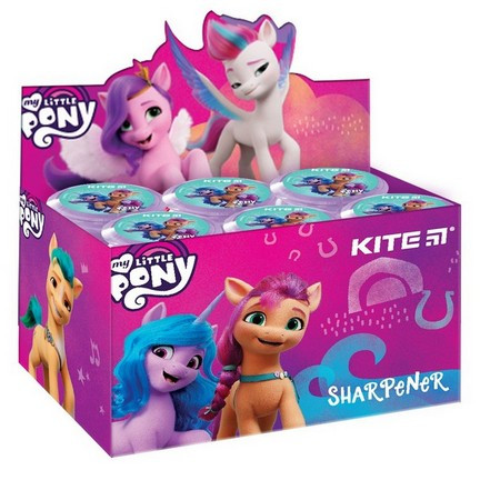 Стругачка Kite My Little Pony з контейнером, 1 отвір, кругла (24)