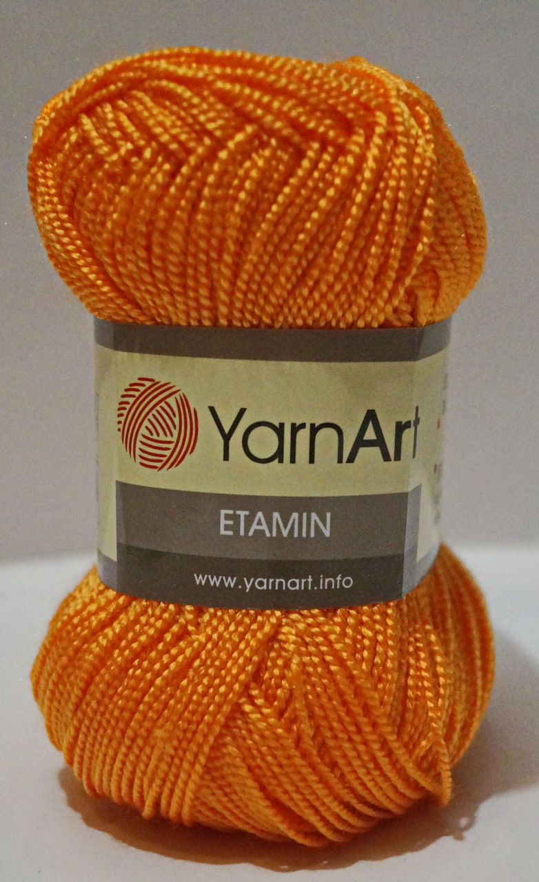 Нитки пряжа для в'язання Etamine Етамін від YarnArt Ярнарт № 446 - оранж