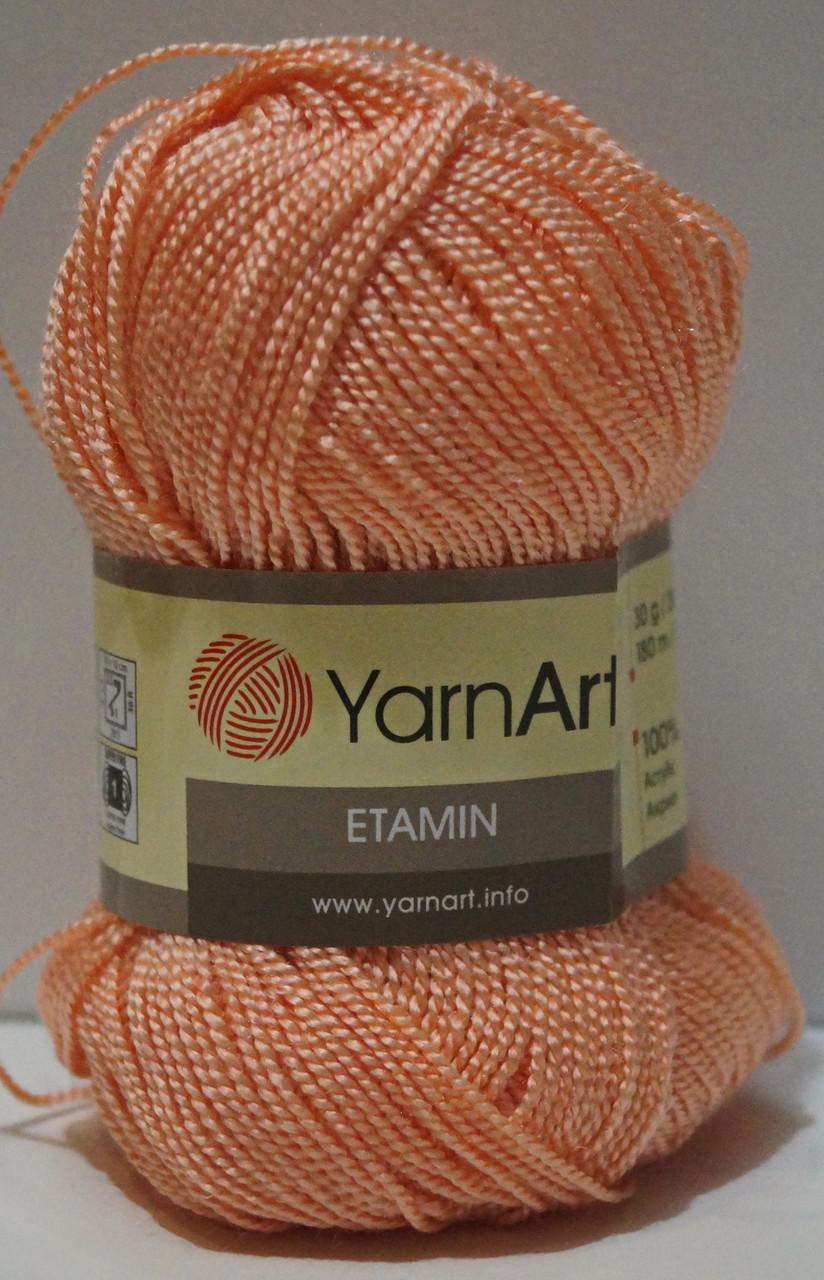 Нитки пряжа для в'язання Etamine Етамін від YarnArt Ярнарт № 456 - персик