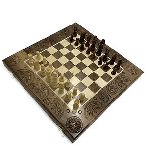 Гра настільна 3 в 1 (шахи, шашки, нарди) Newt Set Game NR-3535