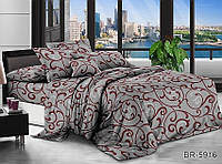 Комплект постельного белья из поликоттона серый цвет BR-5916