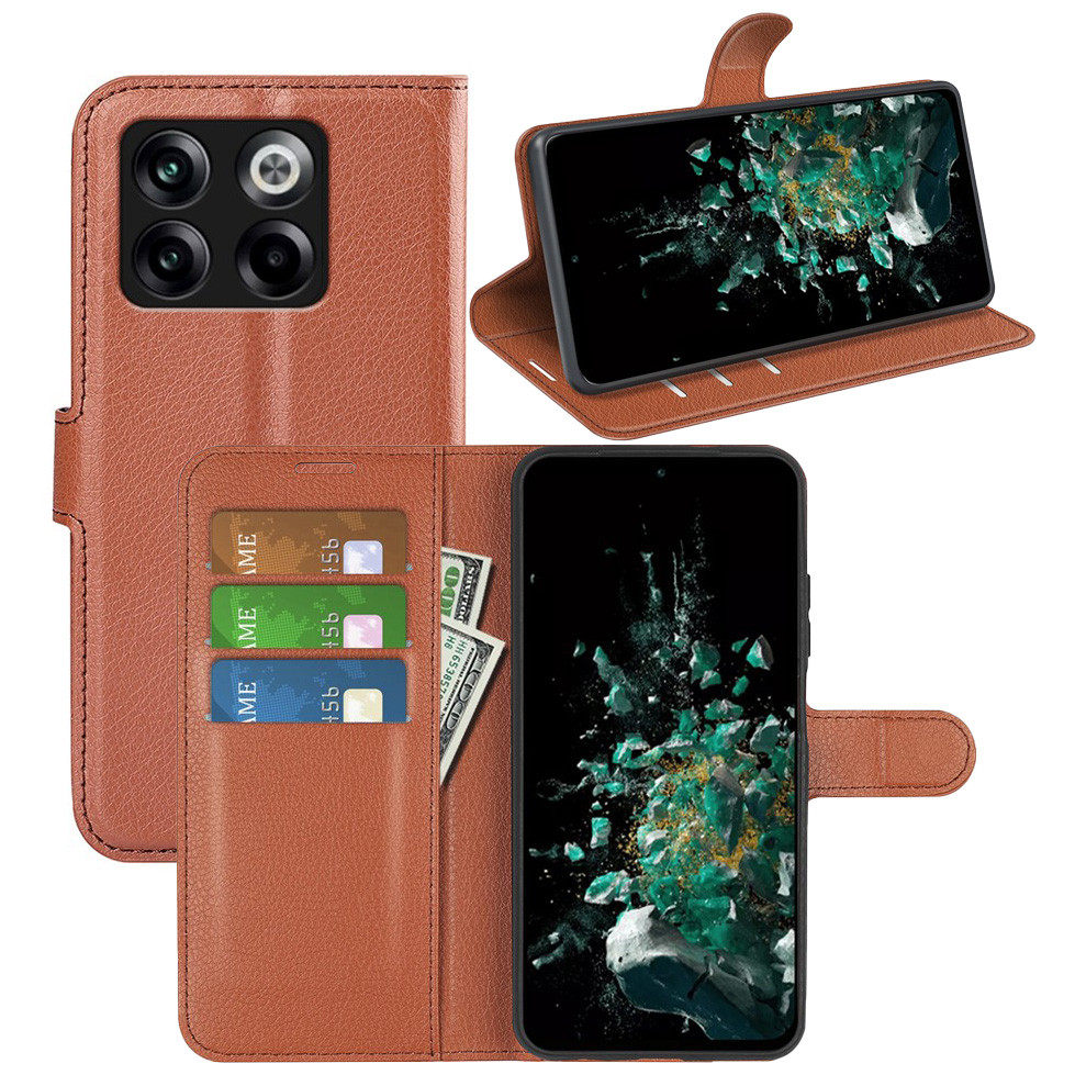 Чохол-книжка Litchie Wallet для OnePlus Ace Pro / 10T Brown, фото 1