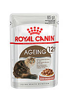 Влажный корм Royal Canin (Роял Канин) Ageing 12+ Gravy для кошек старше 12 лет (кусочки в соусе) 0.085 кг