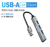 USB А Hub хаб 4 порта USB разветвитель концентратор