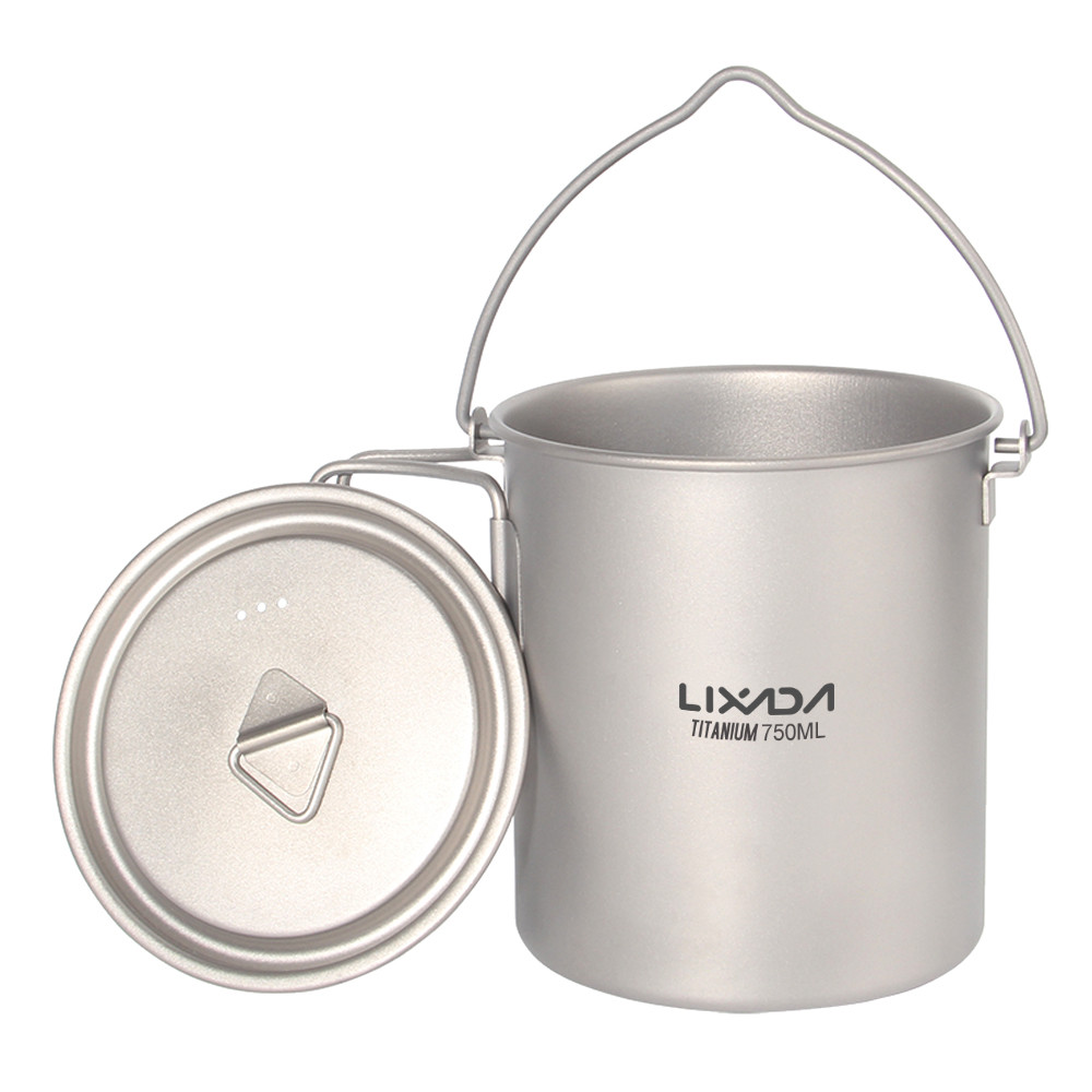 Казанок титановий Lixada 750 мл