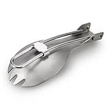 Чашка - казанок з титану 750 мл Lixada + ложка, фото 4