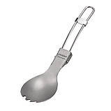 Чашка - казанок з титану 750 мл Lixada + ложка, фото 5