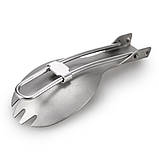 Чашка - казанок з титану 750 мл Lixada + ложка, фото 6