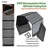 Сонячна панель 45W чорна. Туристична сонячна панель Solar Panel