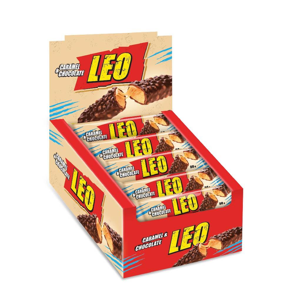 LEO BAR - 20x50g Caramel Chocolate, фото 1