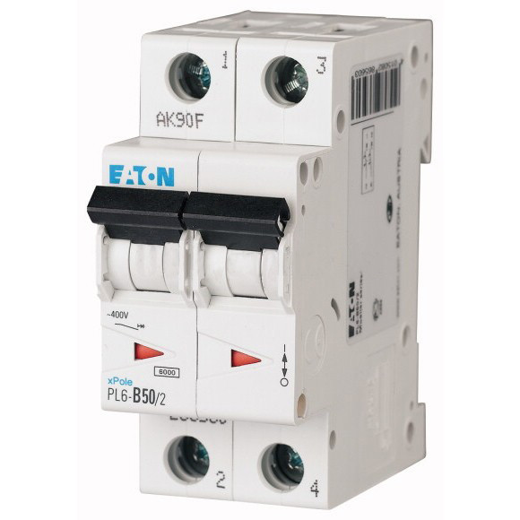 Автоматический выключатель Eaton (Moeller) PL6-C50/2 (286572) - фото 1 - id-p324438938