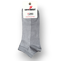 Шкарпетки чоловічі сітка бавовна короткі ВженеBOSSі, розмір 29 (43-44), світло-сірі, 018011