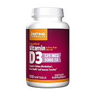 Вітамін D3 (Холекальциферол), 5000 МО, Jarrow Formulas, 100 гелевих капсул