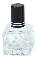 Скляний флакон. Місткість для парфуму 10 мл. Чорний. Автомайзер для парфумерії Флакони для парфумів, спреїв.