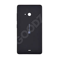 Задняя крышка для Microsoft (Nokia) 540 Lumia Dual Sim (RM-1140 RM-1141), цвет черный
