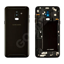 Задня кришка для Samsung A605H DS Galaxy A6 Plus (2018), колір чорний
