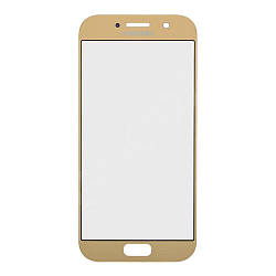 Скло корпусу для Samsung A520F, DS Galaxy A5 (2017), колір золотий