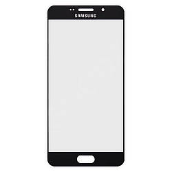 Скло корпусу для Samsung A710 Galaxy A7 (2016), колір чорний