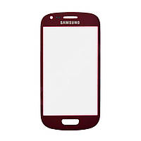 Стекло корпуса для Samsung i8190 Galaxy S3 mini, цвет красный