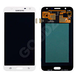 Дисплей для Samsung J701H, J701F, J701M DS Galaxy J7 Neo з тачскрином у збірі, колір білий, OLED
