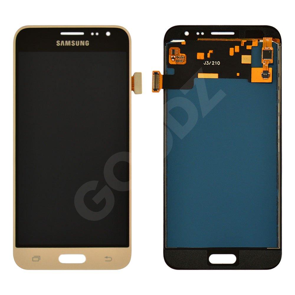 Дисплей для Samsung J320H / DS Galaxy J3 (2016) з тачскріном в зборі, колір золотий, TFT c регулюванням