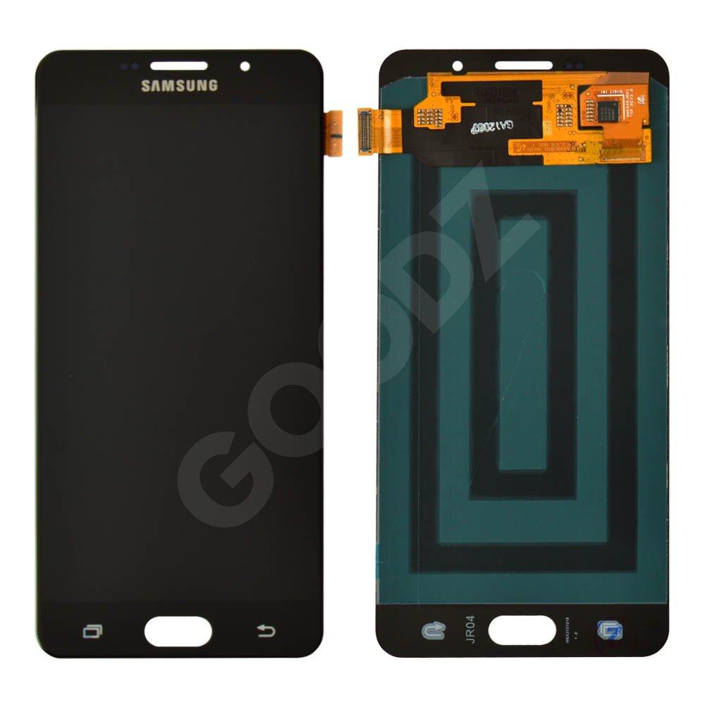 Дисплей для Samsung A710F Galaxy A7 (2016) з тачскрином у збірі, колір чорний, Original Change Glass