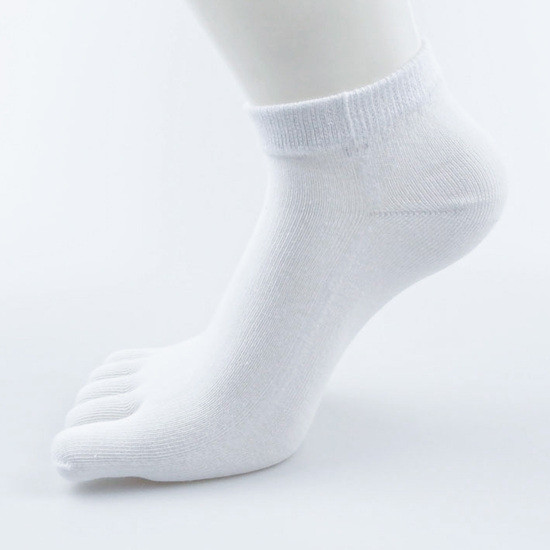 Шкарпетки низькі з пальцями Без засмаги GINZIN 40-43 білий, фото 1
