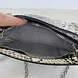 Шкіряна сумка клатч фактура змія С49-КТ-4203 Рептилія, фото 5