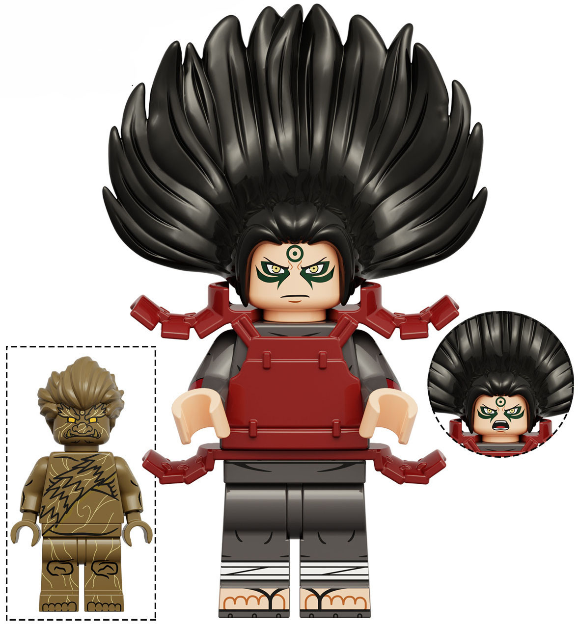 Фігурка Хаширама Сенджу та дерев'яний Голем AVADONA