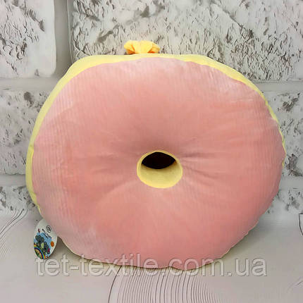 М'яка іграшка - подушка "Пончик рожевий", фото 1