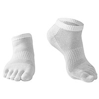 Шкарпетки низькі з пальцями унісекс Yiwu 37-42 білий