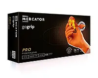 Перчатки нитриловые сверхпрочные MERCATOR® powergrip (gogrip) black, 50шт.