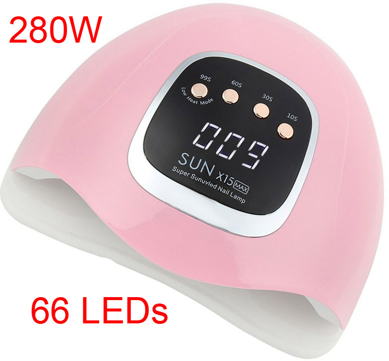Професійна лампа для манікюру Nail Lamp SUN X 15 MAX 280W UV/LED для покриття нігтів гель лаком, гелем AVADONA