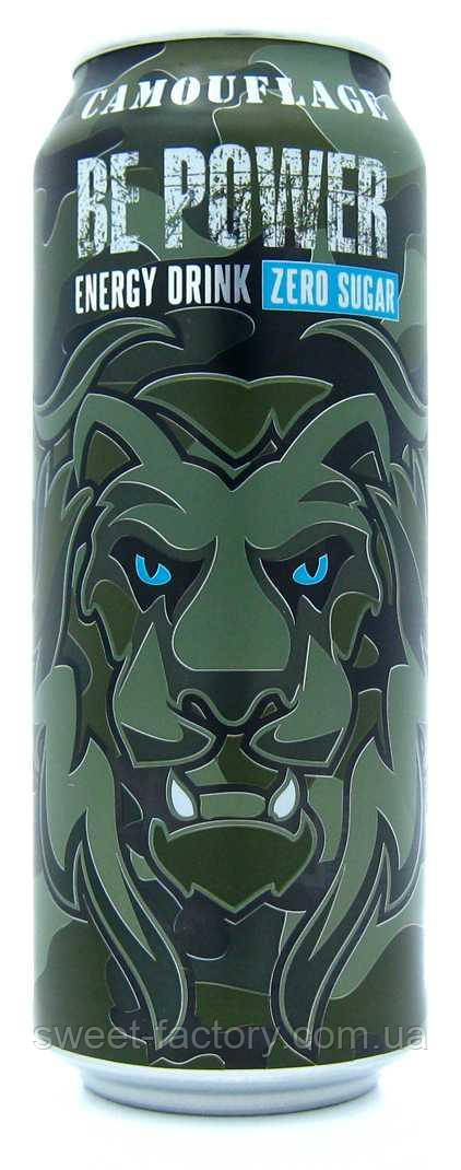Енергетик Be Power Camouflage Кактус без цукру 500ml, фото 1
