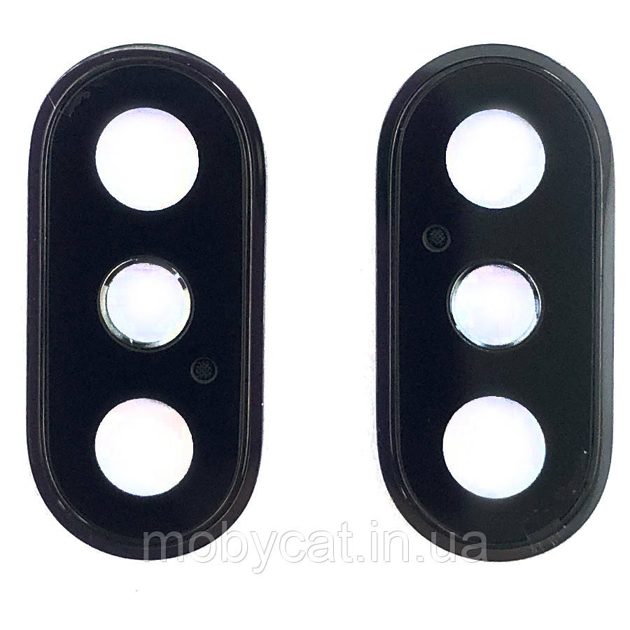 Скло камери Apple iPhone XS, iPhone XS Max (у чорній рамці), фото 1