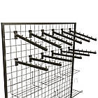 Кронштейн прямий L 300мм №4 в торговельну сітку, кв 15х15мм, білий. Флейта – дудка, навіс для вішало, фото 4