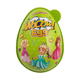 Яйце пластикове з цукерками та сюрпризом для дівчинки WOOOW egg