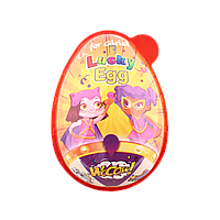 Яйцо пластиковое Lucky egg с игрушкой-сюрпризом и конфетами для девочки