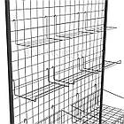 Полиця взуттєва-135 (250) нестандартна з бортиком H120 L250 W135 (d3,5/3), чорна. Навіс для взуття в торговельну сітку, фото 4