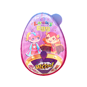 Яйце пластикове з сюрпризом і цукерками для дівчинки Lucky egg