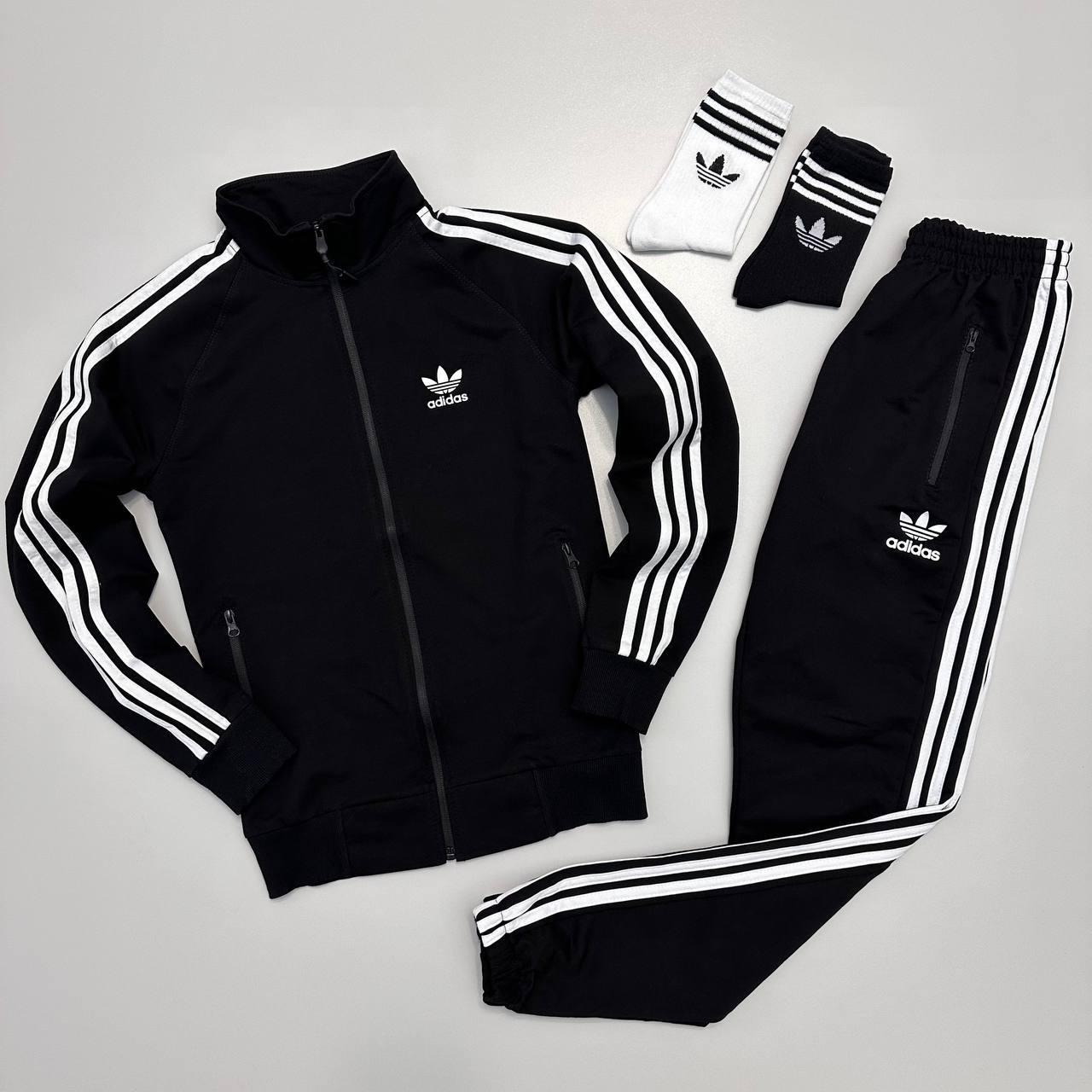 Спортивний костюм Adidas: кофта-штани 2 пари носків у подарунок!