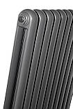 Вертикальний дизайнерський радіатор опалення ARTTIDESIGN Verona 10/1200/600 сірий матовий, фото 4