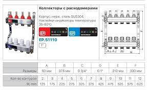 Коллекторы с нержавеющей стали EP