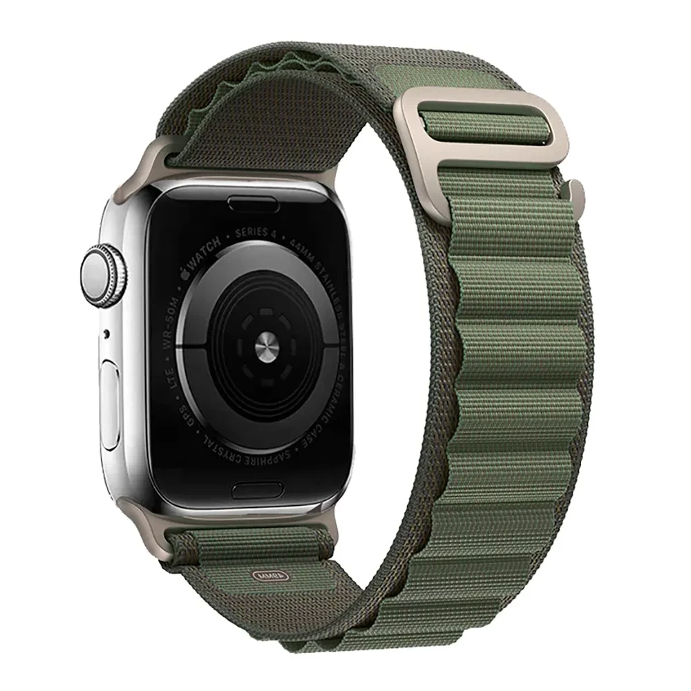 Тканинний ремінець Alpine Loop для Apple Watch 42/44/45/49 mm Green