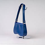 Жіноча молодіжна сумка через плече у 10-и кольорах. Синій., фото 2
