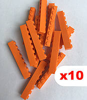 Кубики 1х8 пина (оранжевый) 10 шт