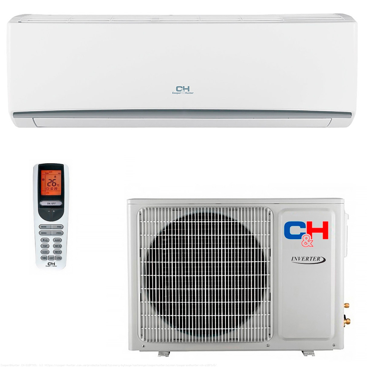 Кондиціонер Cooper&Hunter CH-S24FTXK-NG R32 Wi-Fi